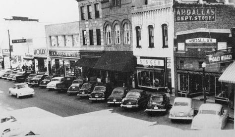 Main Street, McComb, MS, 1950's Historical Images, European History, Main Street, Mississippi, Times Square, Maine, Street View, Baking, History