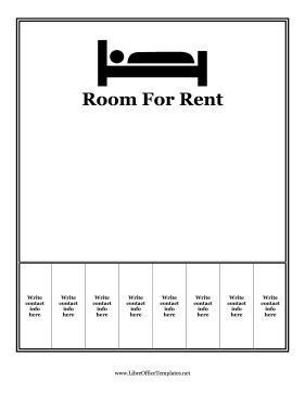 Featuring clipart of a person in a bed, this flyer advertises rooms for rent and offers tearaway tabs. Free to download and print Cover Sheet Template, Fax Cover Sheet, Me Logo, Rent Me, Family Tree Template, Teacher Templates, Tree Templates, Letterhead Template, Rooms For Rent