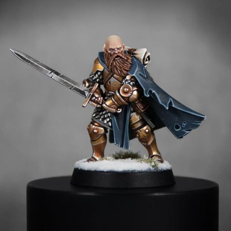 Michael on Instagram: "Templar/Infantryman for Frostgrave! Absolutely love this mini by @titanforgeminiatures. I get so much joy out of painting fantasy dudes at the moment. 😃 That leaves only the wizard to go until my warband is finally complete. That's going to be a special one, since I'll revisit an old friend. 👍 #frostgrave #rangersofshadowdeep #28mm #mordheim #warhammer #warhammer40k #ageofsigmar #dungeonsanddragons #dnd #tabletop #boardgames #gaming #wargaming #hobby #painting #miniatur Warhammer Wizard, Frostgrave Warband, Mordheim Warband, Thousand Sons Miniatures, Mordheim Witch Hunter Warband, Miniature Figures Fantasy, Frostgrave Miniatures, Dungeons And Dragons Figures, Warhammer Skaven Miniatures