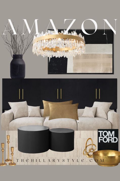 Shop Tom Ford and other curated products on LTK, the easiest way to shop everything from your favorite creators. Large Living Room Layout, White Sofa Living Room, Havenly Living Room, Living Room Design Inspiration, Living Room Sofa Design, Home Design Living Room, Room Makeover Bedroom, Living And Dining Room, Decor Home Living Room