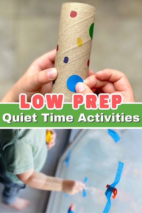 Are you looking for a good way to manage screen time for your preschoolers? Try quiet time activities. These activities take little to no prep work and kids love them! Simply set up a quiet time area with a few of these fun activities and let your kids independently play while you catch up on emails, house work, or simple have a moment to yourself!