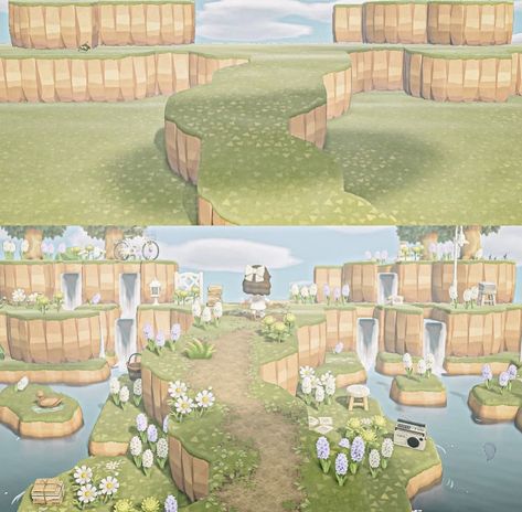 Animal Crossing Island Inspiration, Cottage Core Animal Crossing, Animal Crossing Designs, Cottagecore Animal Crossing, Acnh Inspiration, Acnh Cottagecore, Animals Crossing, Animal Crossing Guide, Animal Crossing Wild World