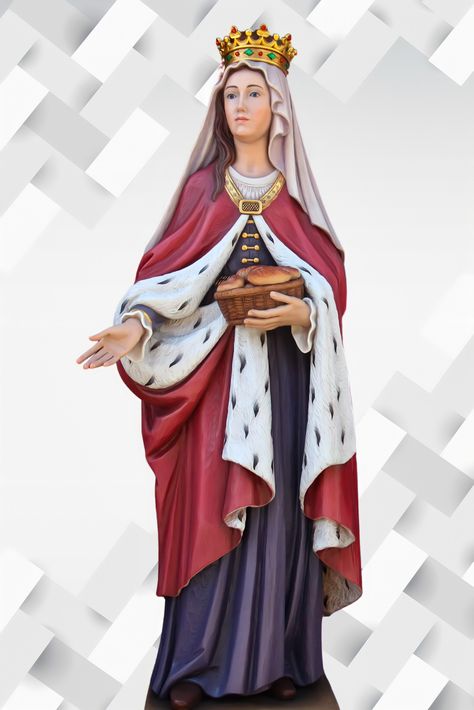 St Elizabeth of Hungary St Elizabeth Of Hungary, Saint Elizabeth Of Hungary, Elizabeth Of Hungary, Saint Costume, Female Saints, St Elizabeth, Saint Elizabeth, Santa Isabel, Saints Days