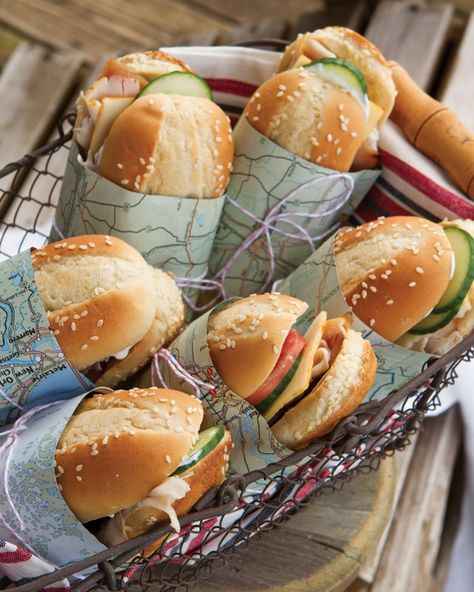 7 Sandwiches to Make This Summer - Southern Lady Mag Assorted Sandwiches, Party Sub Sandwiches Ideas, Croissant Sandwich Lunch, How To Pack Sandwiches For Picnic, 16 Lunchbox Ideas That Aren’t Sandwiches, Cucumber Tea Sandwiches, Salmon Sandwich, Muenster Cheese, Summer Sandwiches