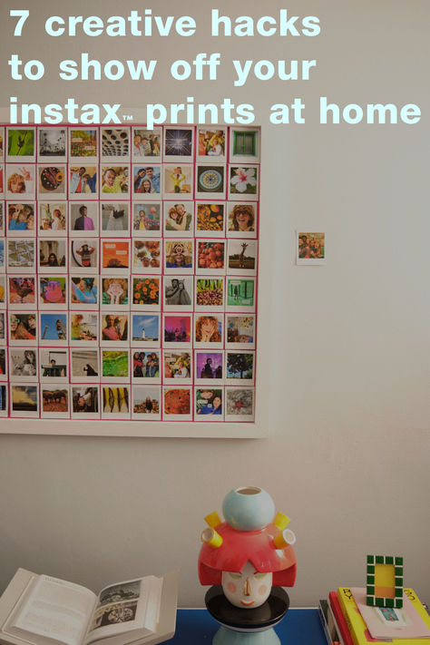 Don’t let them gather dust in a drawer. Let’s show off your instax photos at home with some cool display ideas. From fairy lights to macrame holders, these hacks will not only make our spaces look more aesthetic but also keep our memories right where we can see them. Instax Display Ideas, Framed Polaroids Display, Instant Photo Ideas, Instax Photos Ideas Room Decor, Instax Wall Ideas, Polaroid Wall Ideas Aesthetic, Polaroid Display Ideas, Instax Display, Instax Photos Ideas