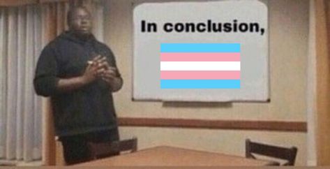 In Conclusion, Trans Boys, Ace Pride, Trans Flag, Memes Br, Night Shift, Gender Identity, Fb Memes, The Tea