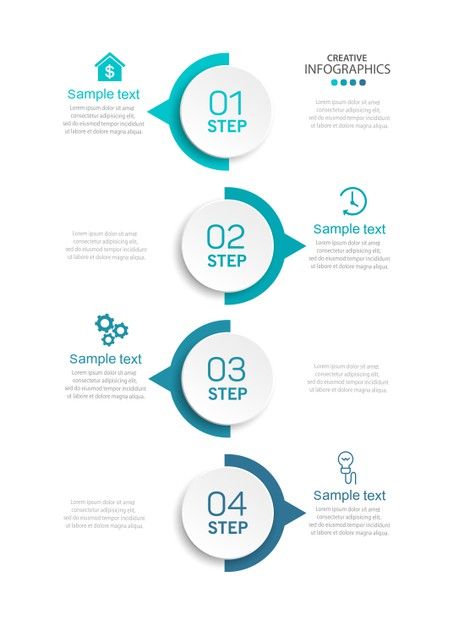 Creative Infographic Design Ideas, Design Process Infographic, 4 Infographic, Logo Design Gym, Modern Infographic Design, Website Infographic, Chart Presentation, Modern Infographic, Professional Infographic