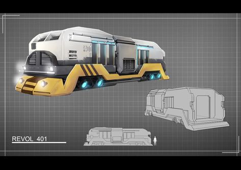 Cyberpunk Vehicles Concept, Cyberpunk Transport, Sci Fi Train, Futuristic Reference, Train Concept Art, Cyberpunk Train, Concept Train, City Planet, Train Concept