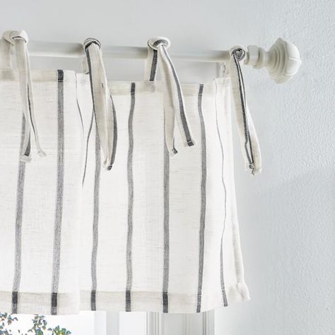 Sheer Valances, Kitchen Window Curtains, Farmhouse Curtains, Cottage Charm, Curtain Valance, Cafe Curtains, Window Valance, Kitchen Tops, Kitchen Window