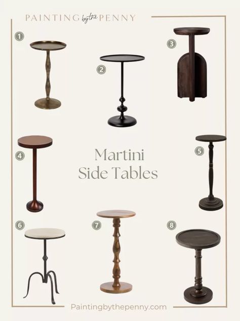 Martini Side Tables. Elegant Living Room Decor Cocktail Table Decor, Elegant Living Room Decor, Visually Pleasing, Christopher Knight, Elegant Furniture, Elegant Living Room, Elegant Living, Christopher Knight Home, Cocktail Table