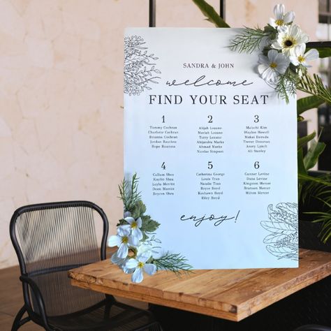 DIY Wedding Photobooth: Cheap & Easy Ideas | Affordable | Budget Easy Seating Chart, Diy Wedding Seating Chart, Diy Wedding Seating, Seating Chart Ideas, Seating Chart Wedding Diy, Wedding Photobooth, Find Your Seat, Chart Ideas, Diy Swimming Pool