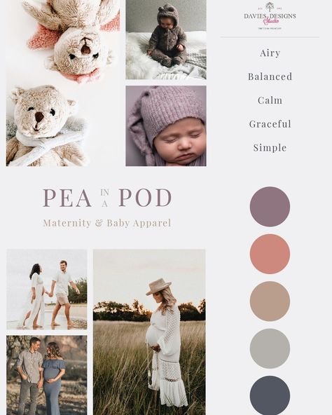 🍼✨ Just wrapped up this dreamy mood board for a maternity & baby apparel brand, and we’re swooning! 💫 This board is all about capturing the essence of “airy,” “balanced,” “calm,” “graceful,” and “simple.” 🌸🧸 With modern yet subdued hues and heartwarming images of moms-to-be and little ones, we’ve created a serene and sophisticated vibe. Ready to bring your brand’s vision to life? Let’s chat! 📧 www.daviesdesigns.net/client-application #BrandMoodBoard #MaternityAndBaby #DesignDreams #Br... Maternity Mood Board, Branding Mood Board, Branding Services, Apparel Brand, Marketing Solution, Creative Agency, Business Branding, Clothing Brand, Mood Board