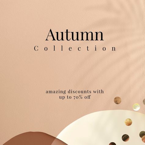 New Collections Banner, Backgrounds Autumn, Graphic Fonts, Luxury Graphic Design, Graphic Resume, Autumn Banner, Autumn Backgrounds, Background Autumn, Logo Online Shop