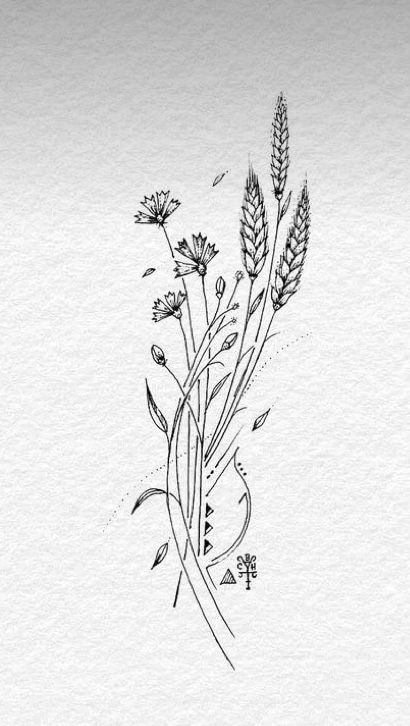 Connecting Arm Tattoos, Wild Flower And Wheat Tattoo, Mountain Wild Flower Tattoo, Grass And Flowers Tattoo, Wheat And Barley Tattoo, Prairie Flowers Tattoo, Blades Of Grass Tattoo, Queen Annes Lace Tattoo Wildflowers, Wildflower Tattoo Drawing