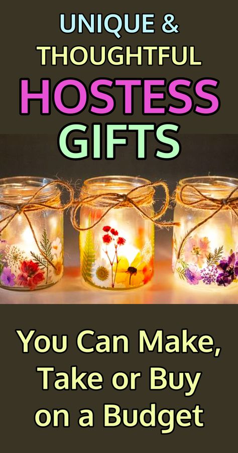 Holiday Hostess Gifts Diy, Cheap Hostess Gift Ideas, Diy Hostess Gift Ideas Christmas, Thanksgiving Hostess Gifts Diy, Cute Hostess Gifts, Fall Hostess Gift Ideas, Diy Hostess Gift Ideas, Hostess Gift Ideas House Guests, Cheap Diy Gifts