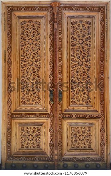 Eastern Wooden Door Ornament Islamic Ornament Stock Photo 1178856079 | Shutterstock Puja Door, Islamic Door, Royal Doors, Islamic Ornament, Door Texture, Traditional Front Doors, Design Shapes, Wooden Front Door Design, Wooden Main Door