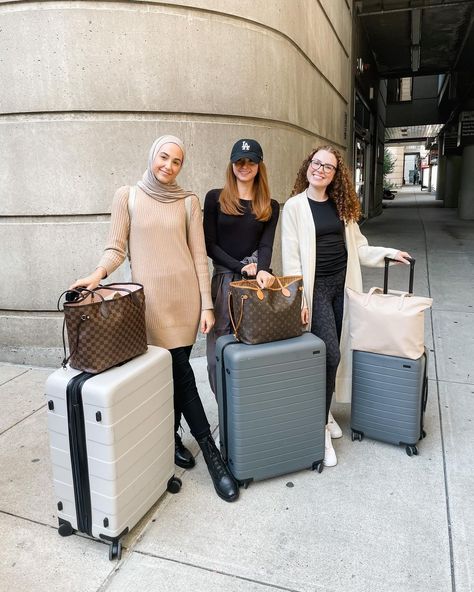 LEENA SNOUBAR on Instagram: “Made it to Boston! Driving to Vermont today to stay in a cabin! We are so excited for all the cozy vibes! We are hoping we made it to see…” Leena Snoubar, Hijab Hoodie, Dark Brown Dress, Suits Show, Modern Monochrome, Hijab Trends, Brown Suits, A Cabin, We Made It