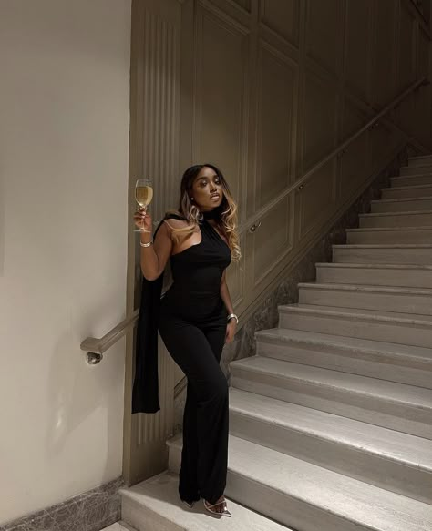 Classy Fashion Aesthetic, Classy Club Outfits, Black Feminine Outfit, Networking Event Outfit, Corporate Baddie Outfits, Event Outfit Ideas, Networking Outfit, Classy Jumpsuit, Smart Casual Work Outfit