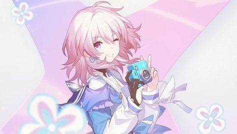 March Seventh Icon, March 7th Header, March Seventh, March 7th Honkai, Header Ideas, Honkai Starrail, Western Wallpaper Iphone, March 7th, Wallpaper Dekstop