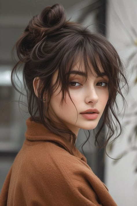 Bang Ideas, Hairstyle Names, Trendy Hair Color, Asian Hair, Trendy Short Hair Styles, Hairstyles For School, Looks Vintage, Trendy Hairstyles, Hair Updos