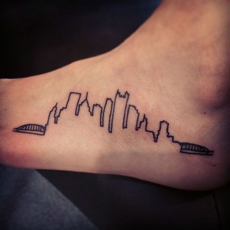 20 Magnificent Skyline Tattoos Skyline Tattoo Men, Pittsburgh Skyline Tattoo, Pittsburgh City Skyline Tattoo, Pittsburgh Bridge Tattoo, Edinburgh Skyline Tattoo, New York Skyline Tattoo Silhouettes, Pittsburgh Tattoo, Nashville Tattoo, Skyline Tattoo