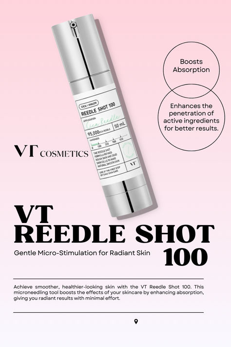 VT Reedle Shot 100 is perfect for improving product absorption and targeting mild texture issues. This microneedling serum penetrates deeper layers of the skin, enhancing the effectiveness of your skincare products and delivering a smooth, radiant complexion. 

It's a great choice for those looking to step up their skincare routine with minimal effort, while addressing uneven skin tone and texture. Microneedling Serum, Rough Skin, Korean Skincare Routine, Daily Skin Care, Skin Concern, Uneven Skin Tone, Radiant Skin, Korean Skincare, Smooth Skin