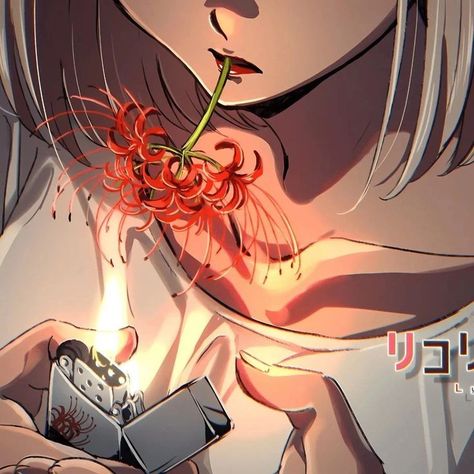 Genos Wallpaper, Lily Wallpaper, Red Spider Lily, Lycoris Recoil, Anime Profile, Anime Couples Drawings, Dark Anime, Cute Anime Couples, Anime Scenery