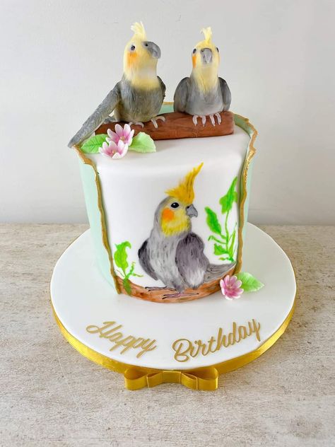 Ivy Cake, Parrot Cake, Cookies Wedding, Bird Cakes, Bird Birthday, Cake Inspo, Themed Birthday Cakes, Bird Theme, Theme Cake