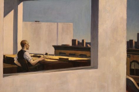 12 of the Best and Famous Paintings of Edward Hopper | ArtisticJunkie.com Edward Hopper Art, Edward Hooper, Hopper Paintings, Edward Hopper Paintings, Design Quotes Art, Hopper Art, Lithography Prints, American Realism, Art A Level