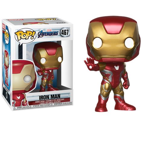 Funko Pop Iron Man Mark 85 (Traje Clásico Del Comic Combinado Con La Nanotecnologia) Funko Pop Iron Man, Avengers Endgame Iron Man, Endgame Iron Man, Funko Pop Avengers, Iron Man Marvel, Funk Pop, Univers Marvel, Funko Pop Toys, Pop Vinyl Figures