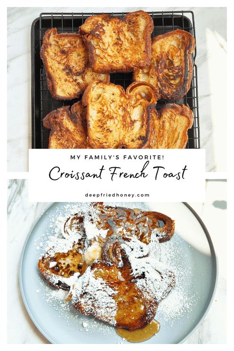 Shaved Steak, Croissant French Toast, French Toast Ingredients, Croissant Bread, Crispy Egg, French Toast Sticks, Croissant Recipe, Beef Bacon, Toast Sandwich