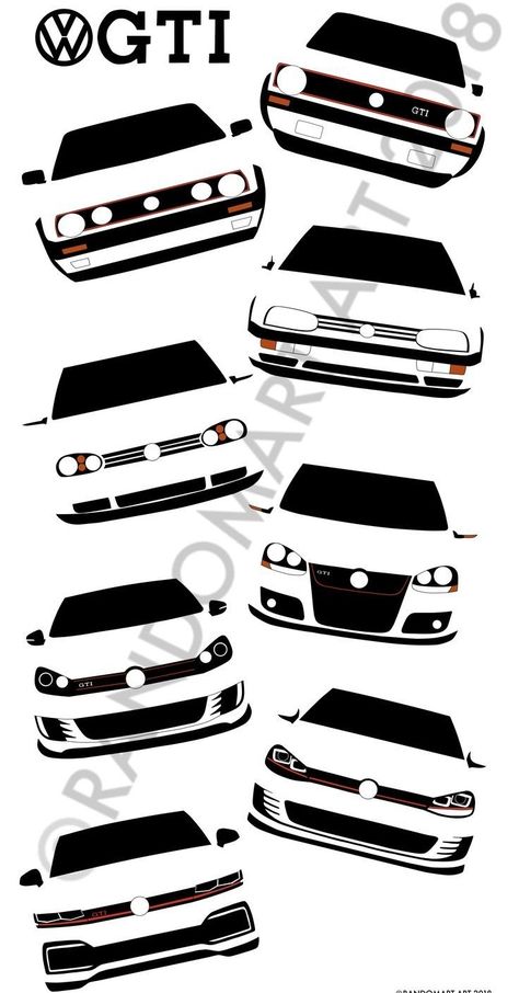 Golf Gti Mk1, Volkswagen Golf Mk1, Gti Mk7, Vw Mk1, Mk6 Gti, Vw Golf Mk4, Vw Gti, Vw Art, Golf Mk3