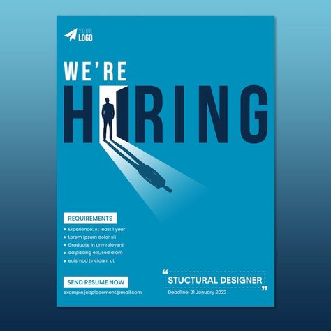 Vector we are hiring job vacancy creativ... | Premium Vector #Freepik #vector #recruitment-advertisement #job-hiring #job-advertisement #job-search Stay Connected Design, Job Hiring Poster Creative, We Are Hiring Creative Poster Design, Job Poster Design, We Are Hiring Creative Ads, Job Advertisement Design, Hiring Creative Ads, Creative Hiring Post, Creative Hiring Ads Ideas