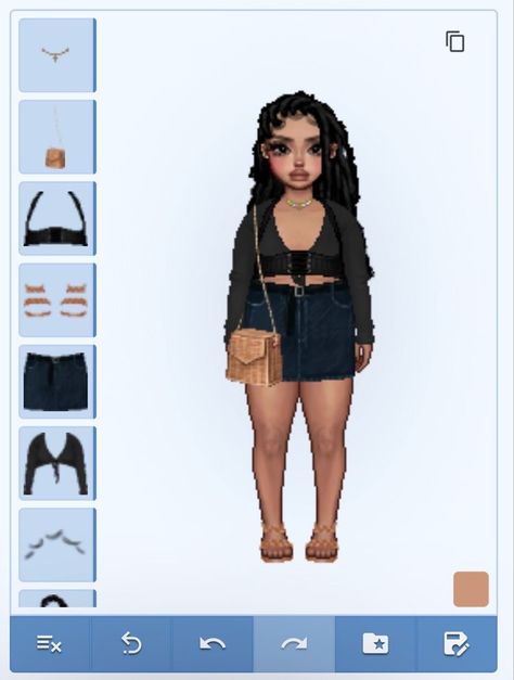 black everskies plus size outfit inspo Avatar Outfits, Everskies Fits, Bratz Doll Outfits, Art Geek, Everskies Outfits, Y2k Girl, Virtual Girl, Bratz Inspired Outfits, Fashion Gal