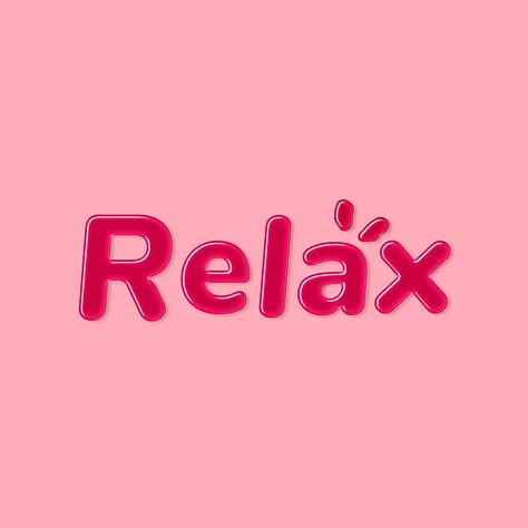 Relax Word, Typography Words, Word Typography, Free Illustration Images, Happy Birthday Wishes Cards, Slogan Design, Birthday Wishes Cards, Bold Fonts, New Sticker