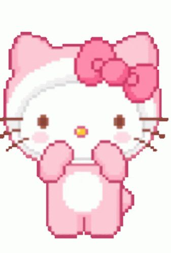 Hello Kitty Sticker - Hello Kitty - Discover & Share GIFs Hello Kitty Clipart, Pixel Gif, Hello Kitty Videos, Hello Kitty Bow, Pixel Animation, Hello Kitty Aesthetic, Hello Kitty Cake, Sanrio Wallpaper, Hello Kitty My Melody