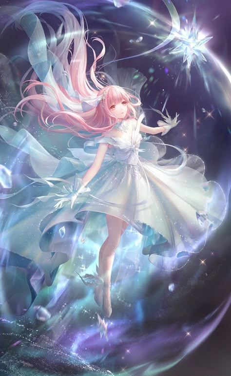 Sea Dream, Nikki Love, 3rd Anniversary, Shining Nikki, Anime Princess, Anime Angel, Beautiful Fantasy Art, Anime Outfits, Pink Hair