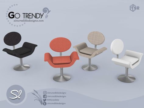 Sims 4 Cc Office Chair, Sims 4 Office Chair, Sims 4 Office Cc, Sims 4 Beauty Salon, Sims 4 Build Buy Cc, Build Buy Cc, Sitting Chair, Mods Sims 4, Trendy Office