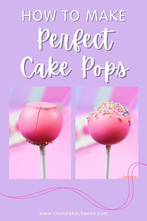 Ever wonder why the chocolate on your cake pops always crack? Check out our blog to find out why & how to prevent it from happening! Cake Pop Icing, Perfect Cake Pops, 30 Cake, Xmas Desserts, Cake Pops How To Make, House Cake, Icing Recipe, Perfect Cake, Candy Melts