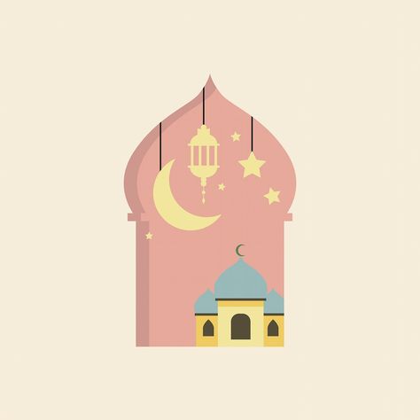 Ramadan Highlight Instagram, Eid Art, Image Ramadan, Ramadan Illustration, Holidays Background, Eid Mubarak Vector, Eid Holiday, Mosque Vector, Eid Background