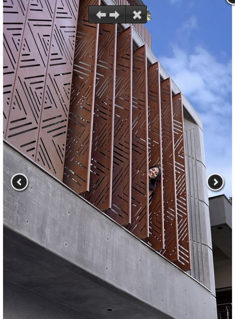 Louvered Building Facade, Elevation Louver Design, Louvre Design Facade, Vertical Louvers Facade Residential, Louvered Partition, Vertical Louvers Facade, Louvers Facade, Louvers Design Interior, Vertical Louvers