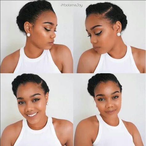 Transition Haircut, Transition Hairstyles, Transitioning Hair, Cabello Afro Natural, Natural Braided Hairstyles, Natural Hair Transitioning, Hairstyles For Natural Hair, Transitioning Hairstyles, Protective Hairstyles For Natural Hair