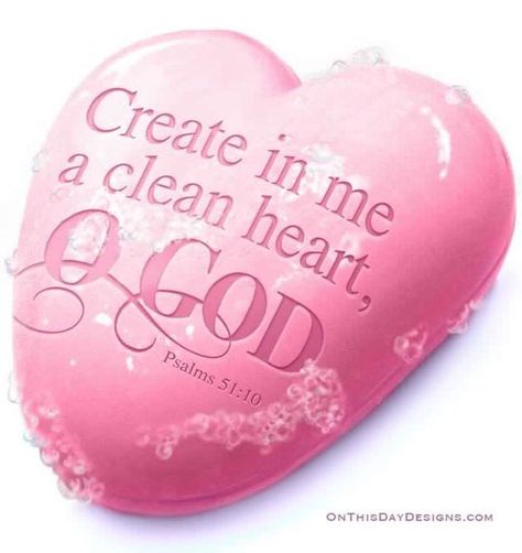 . Psalm 51 10, Clean Heart, Psalm 51, Book Of Psalms, Beating Heart, Favorite Bible Verses, God Is Love, John 3 16, My Savior