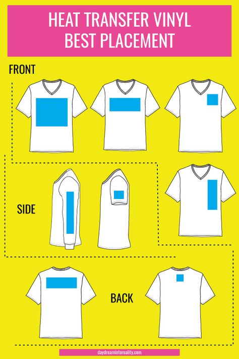 How to make T-Shirts with your Cricut Using Iron-On How To Line Up Htv On Shirt, Vinyl Size For Shirts Sleeve, Font Size For Shirts Cricut, Iron On Size For Shirts, Sizing For Vinyl On Shirts, How To Center Vinyl On Shirt, Iron On T Shirt Ideas, Diy Cricut Tshirt, Back Of Shirt Vinyl Placement