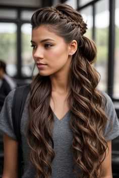 Fishtail Ponytail, French Braid Styles, Tail Hairstyle, Braided Hairdo, Easy Summer Hairstyles, Shoulder Length Hair Cuts, Kids Braided Hairstyles, Braids For Long Hair, French Braid