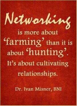 Networking is more like farming than hunting. Multi Billionaire, Champion Mindset, Speed Networking, Bossy Quotes, Networking Quotes, Network Marketing Quotes, Networking Tips, Action Quotes, Relationship Marketing