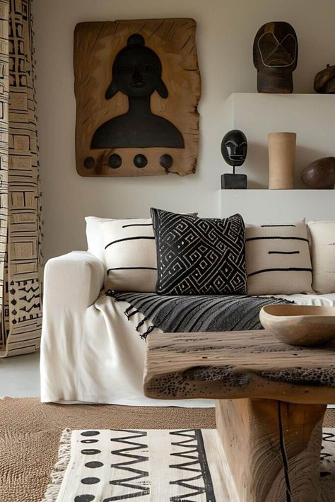 Pan African Modern Interior Design, South African Modern Interior Design, African Chic Interior Design, Afrocentric Home Decor Interior Ideas, Ghana Interior Design, African Contemporary Interior Design, South Africa Interior Design, African Interior Decor, Interior Design African Style