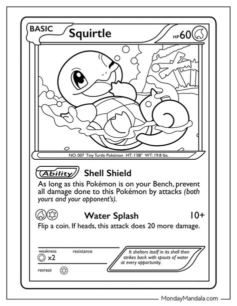 Pokemon Binder Cover, Squirtle Coloring Page, Pikachu Coloring Page Free Printable, Pokémon Colouring Pages, Pokemon Coloring Sheets Free Printable, Pokemon Activity Sheets Free Printable, Pokemon Card Coloring Pages, Pokemon Colouring Printables, The Office Coloring Pages