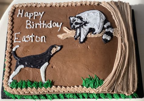 Raccoon Hunting Cake, Easy Hunting Cake, Bear Hunting Cake, Nettle Cake, Hunting Birthday Cakes, Coon Hunting, Hunting Cake, Fig Cake, Hunting Birthday