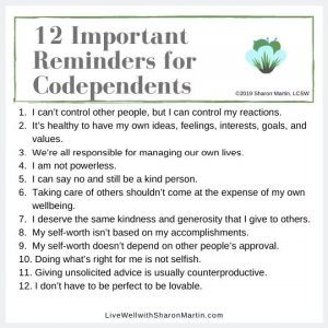 Codependent Affirmations, Overcoming Codependency Worksheets, How To Heal From Codependency, Codependency Affirmations, Codependency Signs, Healing Codependency, Codependency Worksheets, Codependency Quotes, Sharon Martin